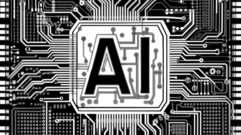 Free ai generated artificial intelligence typography vector